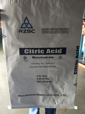 FSSC22000 Acide citrique monohydraté poudre C6H10O8 Blanc cristallin